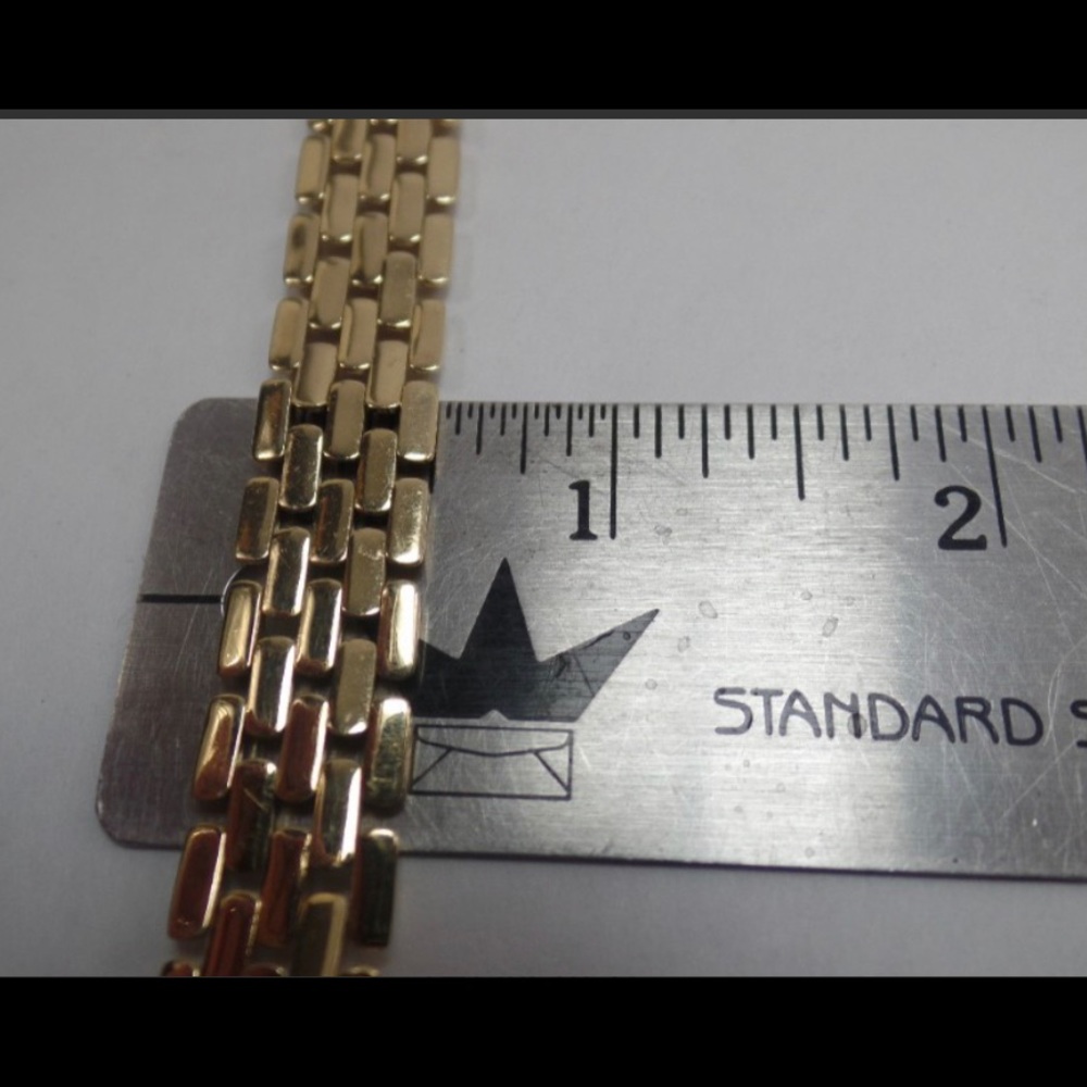 ✨14K Yellow Gold Panther Link Bracelet✨ - Picture 4 of 7